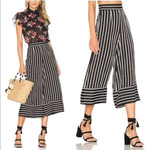 Lovers + Friends- Chica Cropped Stripe Pant Small